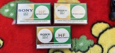 CASETA AUDIO SONY C-90HF HIGH QUALITY LOT 3 BUCATI . ANII 1975 .
