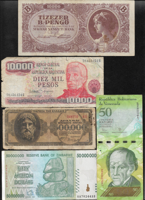Set #34 15 bancnote de colectie (cele din imagini)