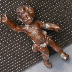 STATUETA VECHE DIN ALUMINIU - FIGURINA &amp;quot;PUTTO&amp;quot; foto