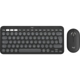 Kit tastatura + mouse Pebble 2 Combo for Mac, Tonal graphite, Logitech