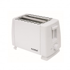 Prajitor de paine Floria ZLN1833 Alb, 700W, 7 nivele de control al temperaturii, buton de oprire