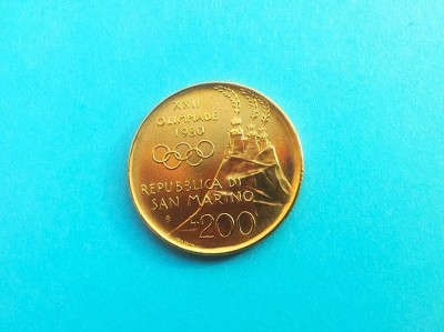 200 Lire 1980-San Marino-AUNC++UNC-- foto