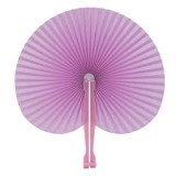 Evantai din h&acirc;rtie, plisat, 14.5 cm, Lila, CMCLASS