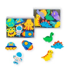 Set 6 radiere, dinozauri si spatiu