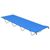 Cumpara ieftin Pat de camping, albastru, 180x60x19 cm, tesatura oxford si otel