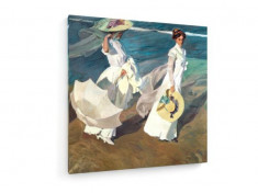 Tablou pe panza (canvas) - Joaquin Sorolla - Walk along the sea foto