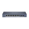 Switch 8 porturi Gigabit PoE, 2 port SFP uplink, SMART Management - HIKVISION DS-3E1510P-SI SafetyGuard Surveillance
