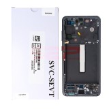 LCD+Touchscreen cu Rama Samsung Galaxy S21 FE / G990 GREY Original Service Pack