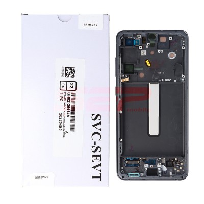 LCD+Touchscreen cu Rama Samsung Galaxy S21 FE / G990 GREY Original Service Pack foto