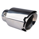 Ornament toba esapament universala inox crom AMiO, reglaj prindere 43mm-56mm, montaj cu suruburi sau sudura, lungime 162/135mm