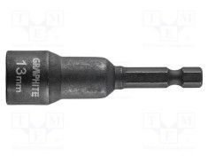 Capăt de şurubelniţă Graphite HEX 13mm 65mm cu impact magnetic
