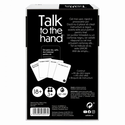 JOC DE SOCIETATE TALK TO THE HAND IN LIMBA ROMANA foto
