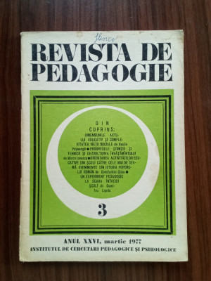 Revista de pedagogie Nr. 3/1977 foto