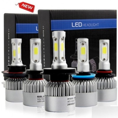 Set 2 LED-uri Auto H4 6500K 72w8000 lumeni, S2 foto