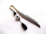 semn de carte cu howlite negru 38709