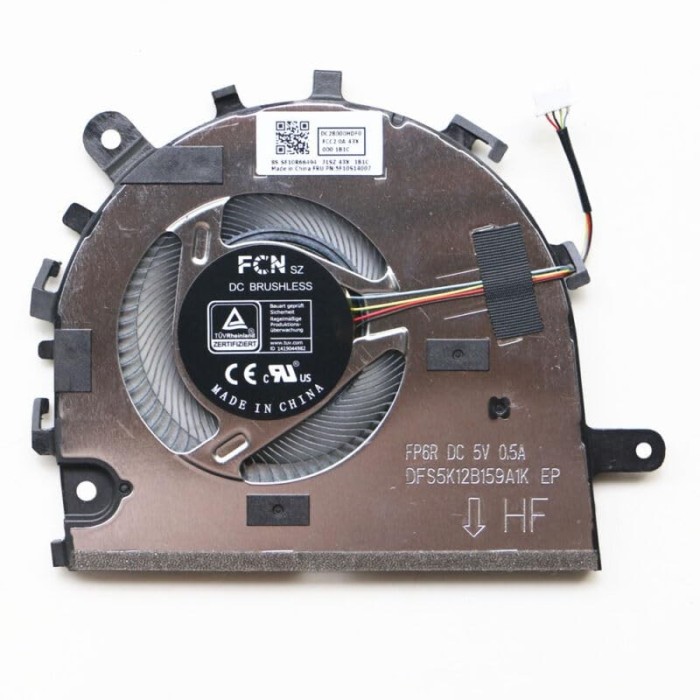 Cooler Laptop, Lenovo, IdeaPad 1 14ALC7 Type 82R3, 5F10S14007, DFS5K12B159A1K-FP6R, DC28000HDF0, 5V, 0.5A