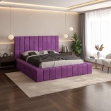 Pat Tapitat Rubin Mov Catifea Premium Trimite mesaj