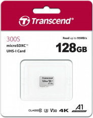 Card de Memorie MicroSD 128Gb UHS-I Transcend Silver ORIGINAL Taiwan 128 Gb foto
