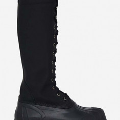 Rains cizme x Diemme Anatra Alto High Boot femei, culoarea negru, cu toc plat 2058.BLACK-BLACK