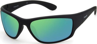 Ochelari de Soare POLAROID PLD 7005/S 3OL, 63mm, Negru-Verde foto