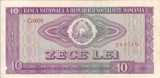 ROMANIA 10 lei 1966 VF!!!