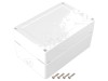 Carcasa Universala KRADEX ZP150.100.75SB ASA IP67 Albă cu Bucșă Alamă 150x100x75mm