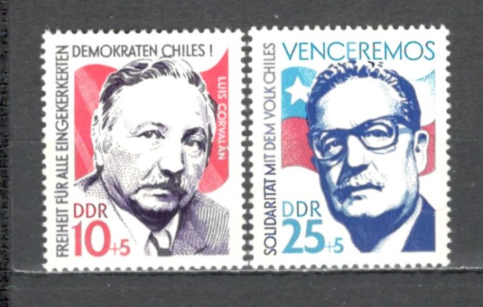 D.D.R.1973 Solidaritate cu poporul chilian SD.391