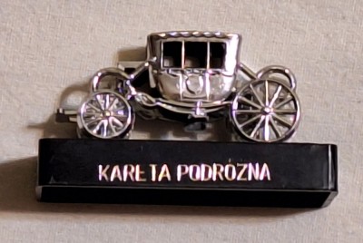 KARETA PODROZNA - trasura - caleasca - masinuta model vechi de epoca anii 1900 - jucarie din plastic foto