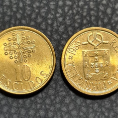 Portugalia 10 escudos 1986