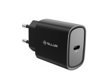 Incarcator priza ultra rapid Tellur 20W PD, USB-C, negru