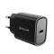 Incarcator priza ultra rapid Tellur 20W PD, USB-C, negru