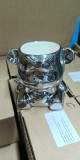 Organizator pentru pensule și pile, din ceramică, argint