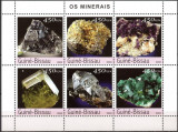 Guineea Bissau 2003, Minerale, serie neuzată, MNH, Nestampilat