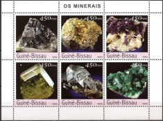 Guineea Bissau 2003, Minerale, serie neuzată, MNH