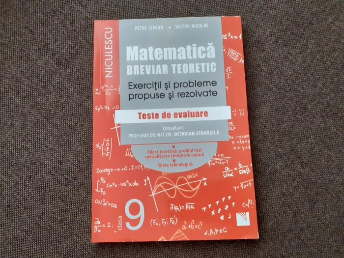 MATEMATICA CLASA A IX A EXERCITII SI PROBLEME REZOLVATE M1 PETRE SIMION