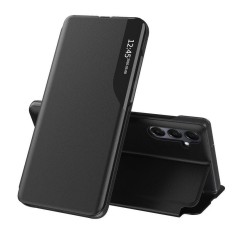 Husa Samsung Galaxy A16 Eco Leather View flip tip carte, negru foto