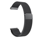 Cumpara ieftin Curea Milanese Loop Slim, compatibila Samsung Galaxy Watch6 Classic 43mm, telescoape Quick Release, Negru