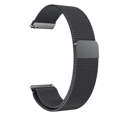 Curea Milanese Loop Slim, compatibila Amazfit Bip 3 Pro, telescoape Quick Release, Negru foto