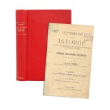 Dr. Ion G. Sbiera, Contribuții pentru o istorie socială cetăţenească, 1906, cu dedicație olografă