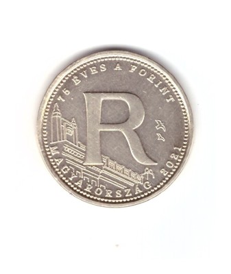 Moneda Ungaria 5 forint/forinti 2021 75 de ani forint - litera R, stare foarte buna foto