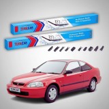 Cumpara ieftin Ștergătoare Honda Civic Gen VI (EJ/EM1) Coupe 1996-2000 | Set Față Flat Premium &ndash; TeamCar&reg;