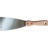 Trowel York 850/120 mm, din oțel, pentru perete, spatulă de vopsit, m&acirc;ner din lemn