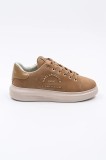 Karl Lagerfeld sneakers din piele &icirc;ntoarsă KAPRI MENS culoarea maro, KL52537K