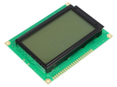 Afișaj LCD Grafic 128x64 FSTN cu LED Gri 93x70x13.6mm foto