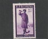 ROMANIA 1957 LP 437 80 ANI DE LA RAZBOIUL PENTRU INDEPENDENTA MNH