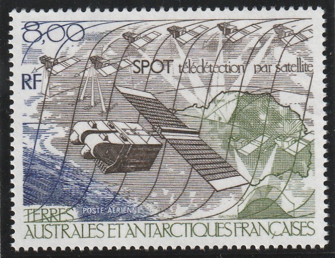 Taaf 1986 - Colonii franceze , Spatiu , satelit , dantelat , MNH ,Mi.218