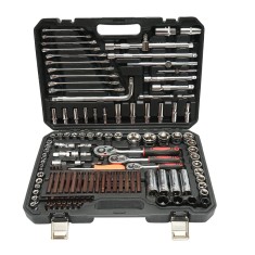 Trusa chei tubulare, hexagonale, priza adanca, chei fixe, biti, torx, hex, spline 128 piese Breckner Germany