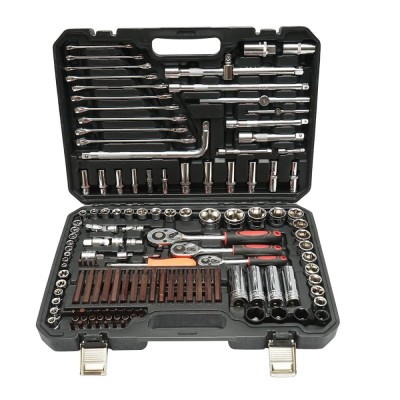 Trusa chei tubulare, hexagonale, priza adanca, chei fixe, biti, torx, hex, spline 128 piese Breckner Germany foto