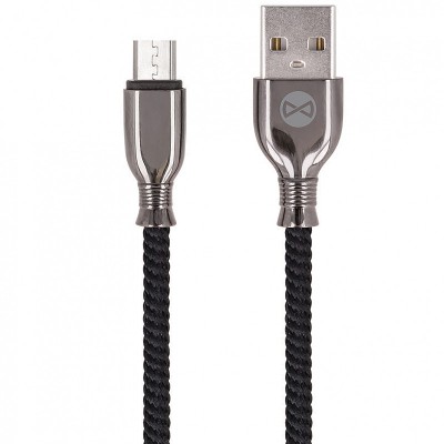 Cablu Date si Incarcare USB la MicroUSB Forever Core Tornado, 3A, 1 m, Negru foto