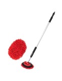 Perie auto din microfibra cu maner telescopic si conector de apă 120-200cm